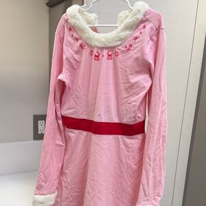 Hanna Andersson Elf Long Sleeve Dress with Red Accents